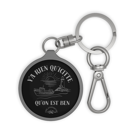 porte-clés - Vintage-Inspired Keyring Tag with Lighthouse Design | Crée_Ation Nature DC