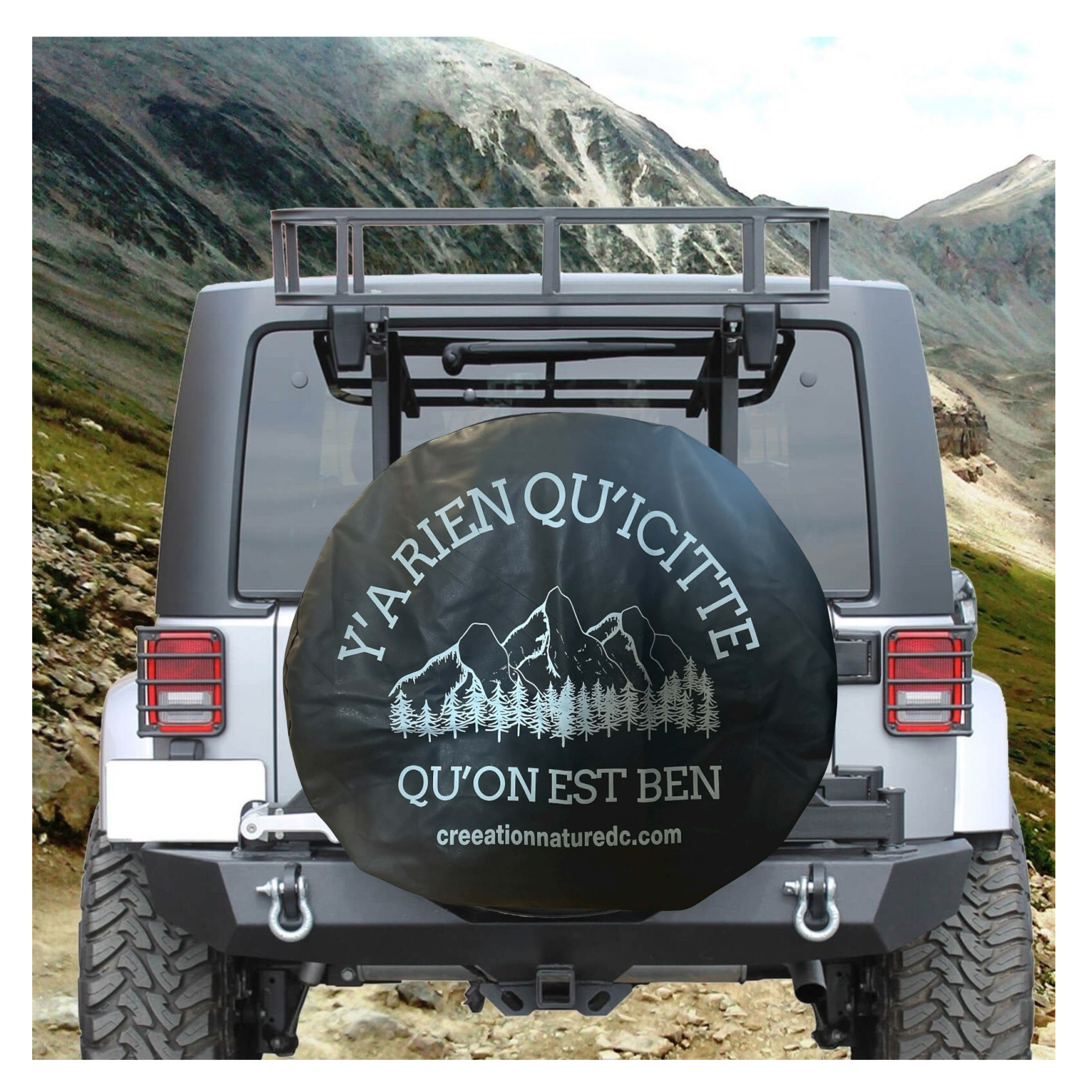 Housse de pneu de secours réfléchissante