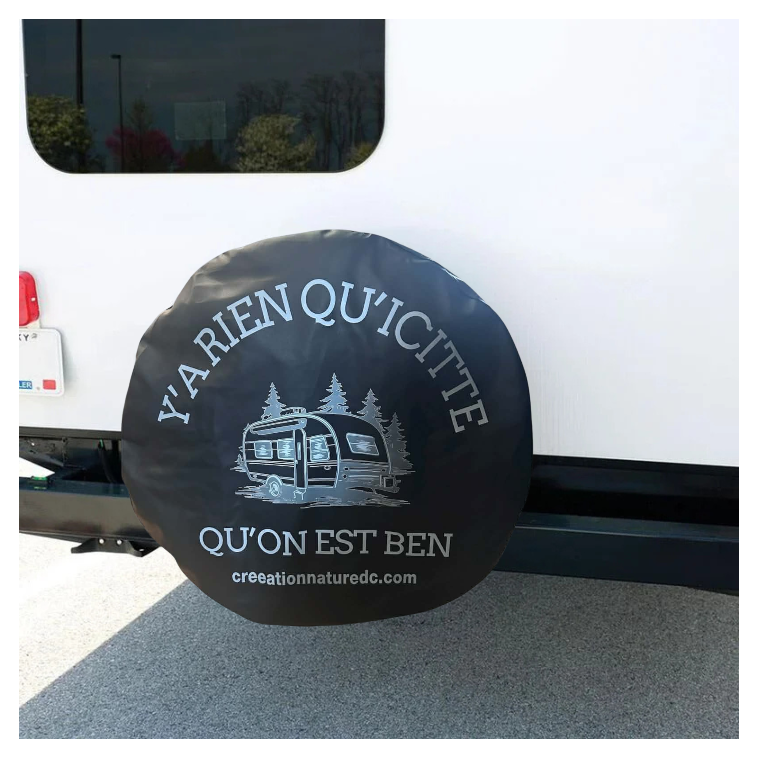 Housse de pneu de secours réfléchissante