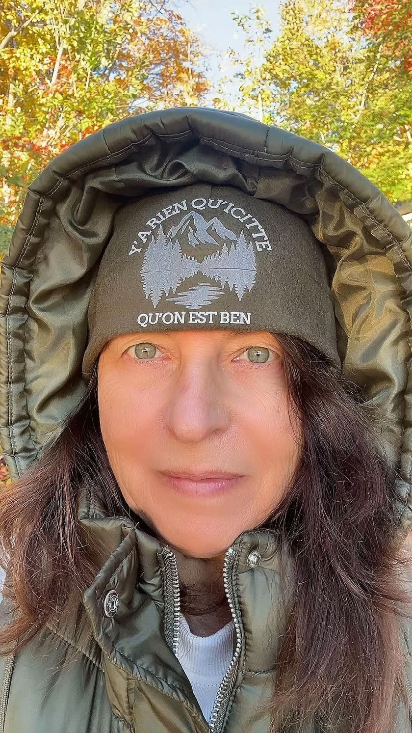 🌲 Tuque en polar vert kaki – Chasseur, Chasseuse, Montagne & Lac