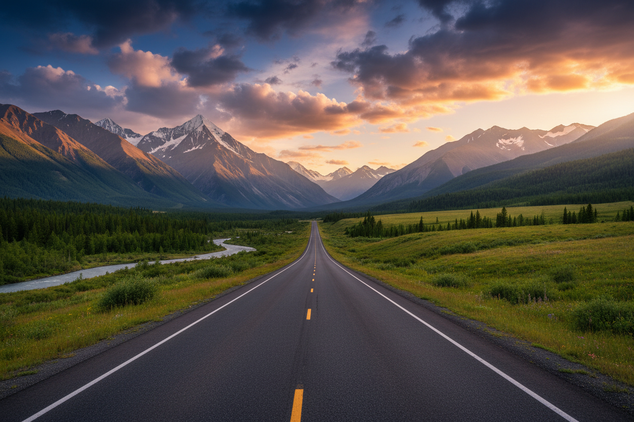 grande route et nature